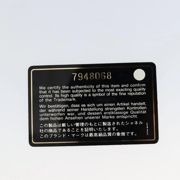 CHANEL Shoulder Bag Enamel Black Gold CC Auth - Picture 11 of 16